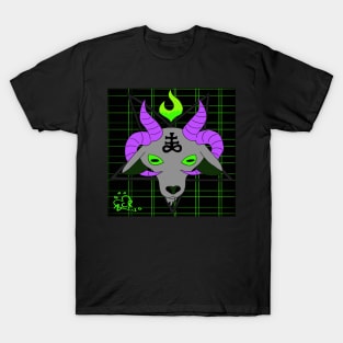 Cyber Goth SataniGoat T-Shirt